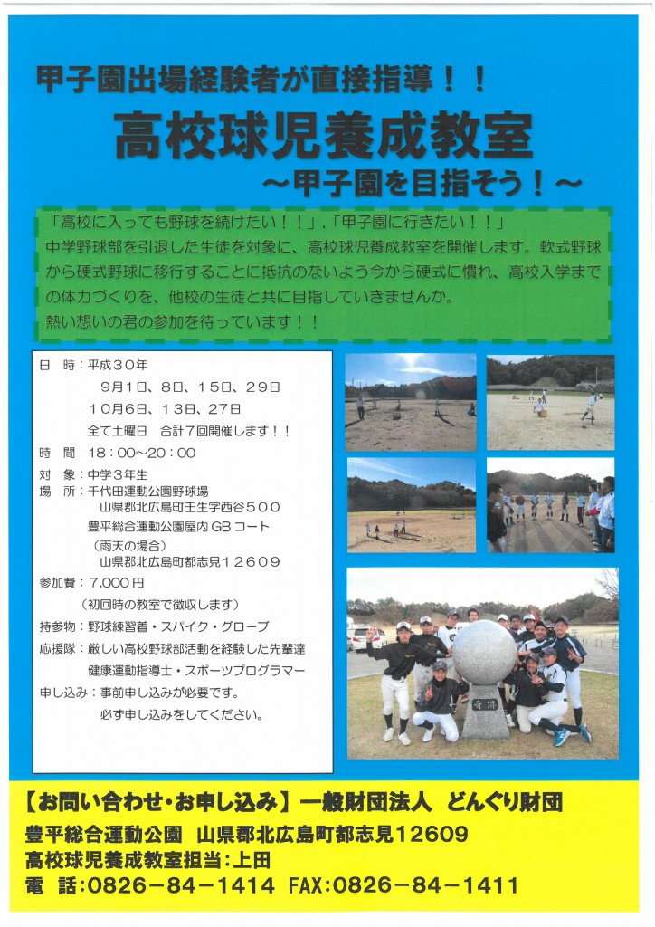 高校野球チラシ